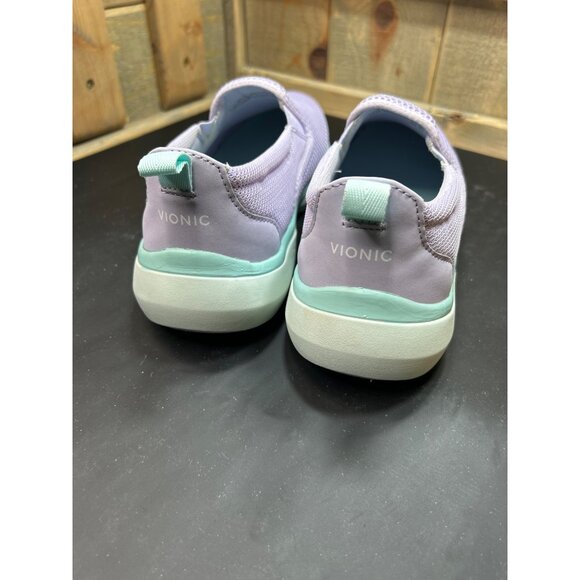 Vionic Zeta Womens Slip-On Sneakers Size 10 Lavender Mesh & Mint Green - Picture 4 of 7